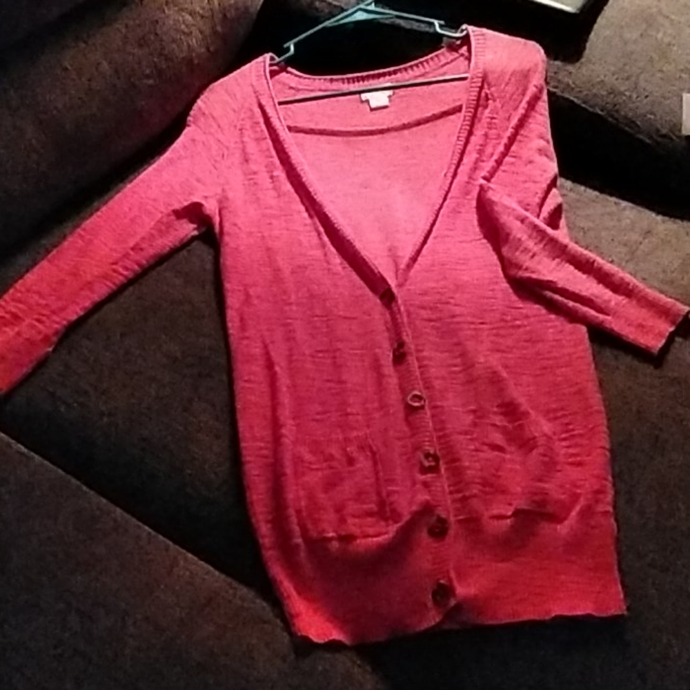 Women's pink cardigan